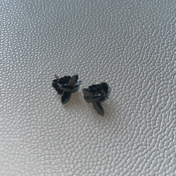 Elizabeth and James rhodium bird studs - Picture 2 of 5